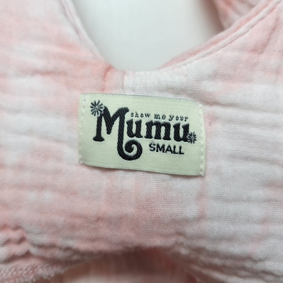 Show Me Your Mumu Tilda Romper Tie-Dye Cotton Gauze Size Small Resortwear Beach - Picture 7 of 9